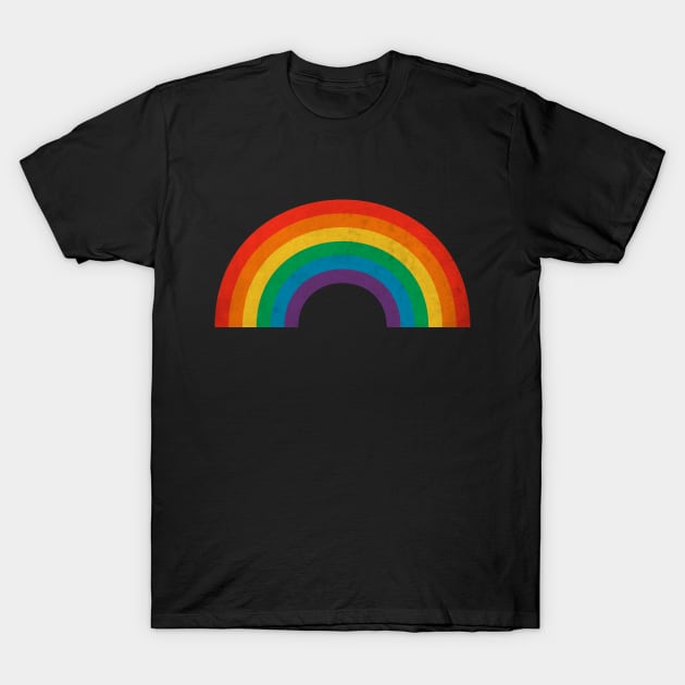 Vintage Rainbow Love T-Shirt by CTShirts